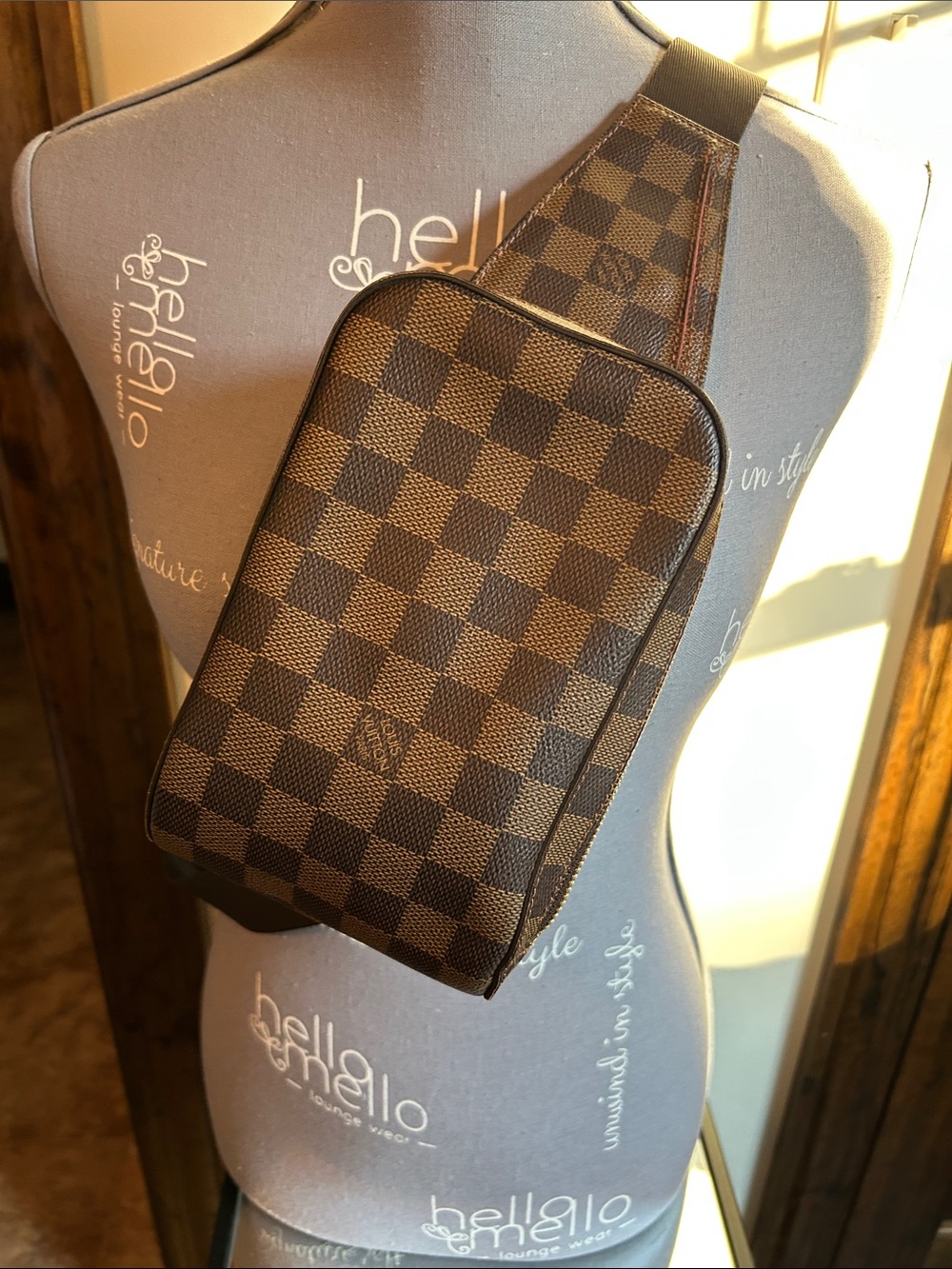 Louis Vuitton Damier Ebene Brown Belt Bag - Picture 2 of 12
